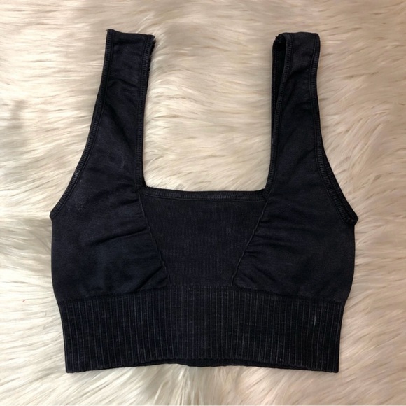 FREE PEOPLE Good Karma Square Neck Bra Crop Top XS/S - Picture 5 of 8